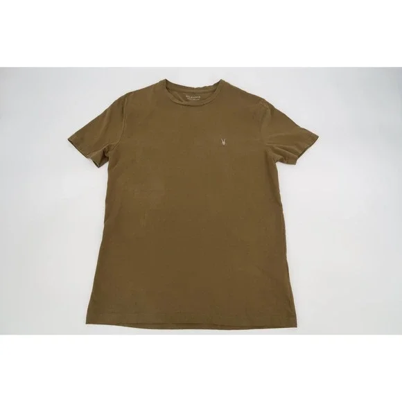 All Saints T Shirt Mens Small Seaweed Green Short Sleeve‎ Race Tonic Crew Cotton - Picture 2 of 10